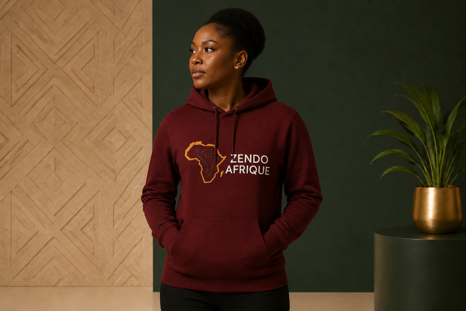 Femme portant une création Zendo Afrique