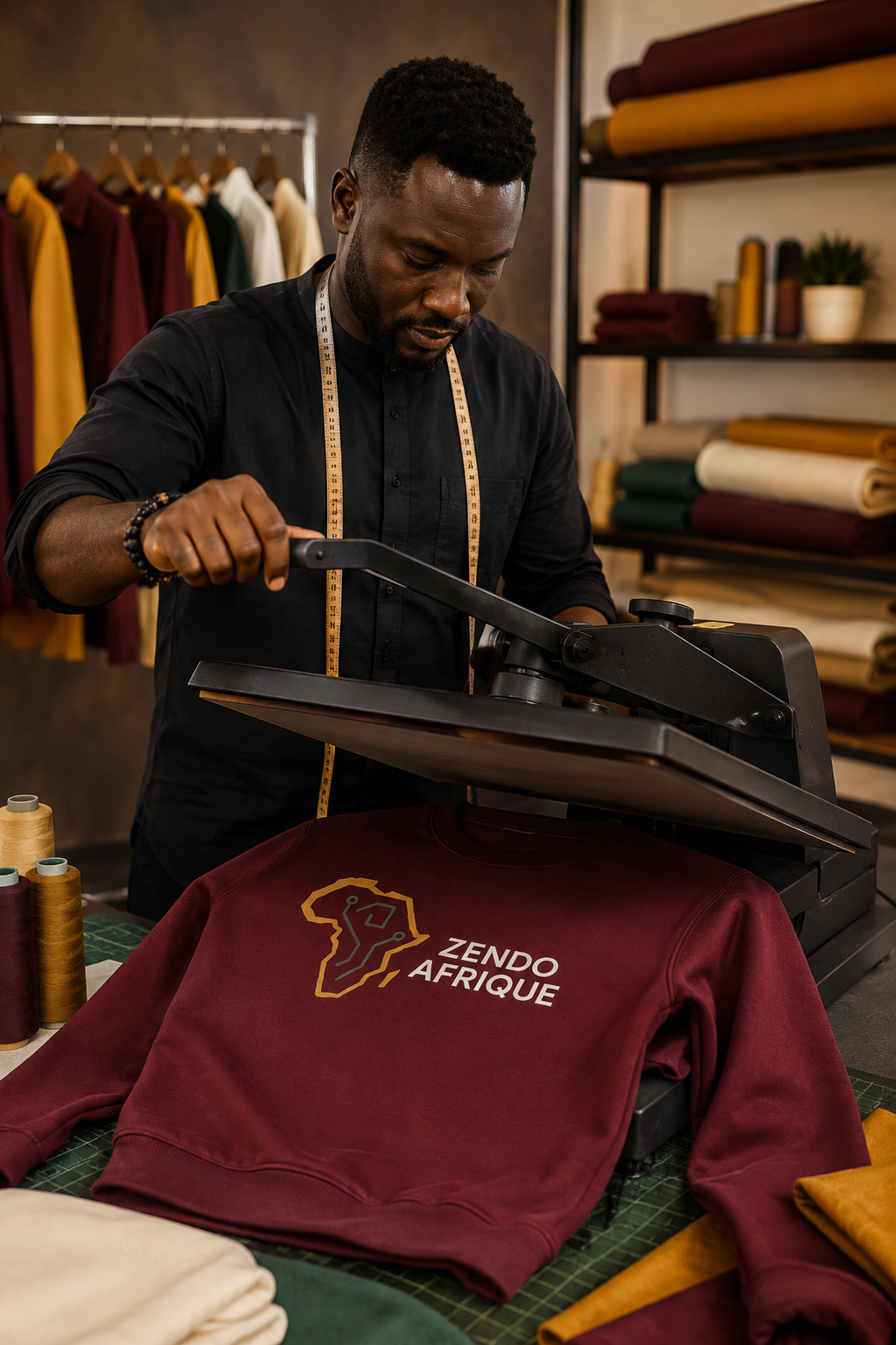 Personnalisation d’un vêtement Zendo Afrique